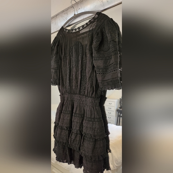 Loveshackfancy quincy dress black size S/2. - Picture 5 of 7